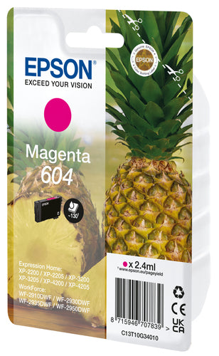 Epson 604 ink cartridge 1 pc(s) Original Standard Yield Magenta Epson 604 ink cartridge 1 pc(s) Original Standard Yield Magenta